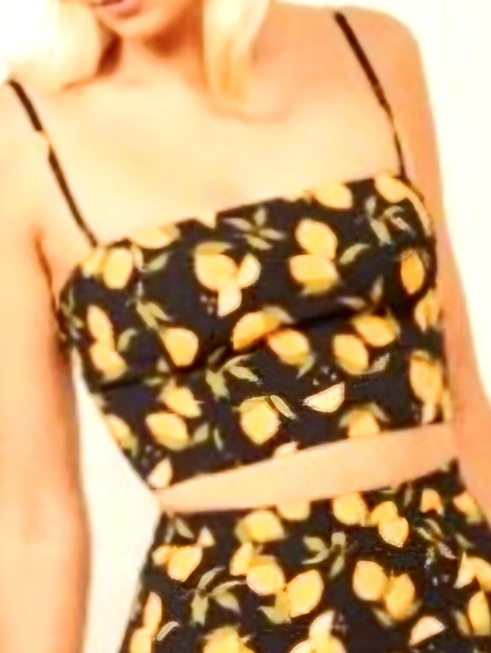Reformation Hayden Lemon Drop Strapless Top, Size 8 (Runs Small)